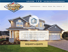 Tablet Screenshot of championservicesinc.com
